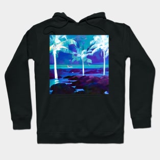 White Palms at the Beach Hoodie